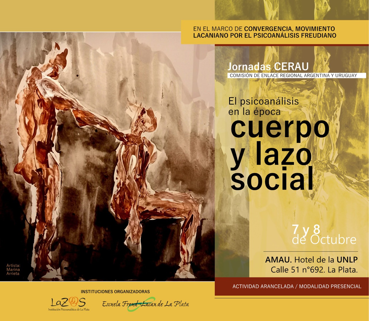 Flyer informativo Cuerpo y Lazo social